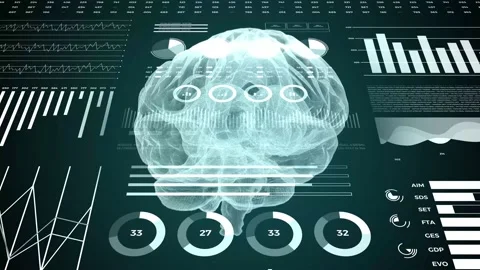 Data and report statistics, animation with graph diagrams. Stock Footage 168709641