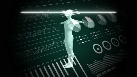 Data and report statistics, animation wi... | Stock Video | Pond5