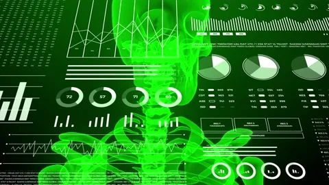 Data and report statistics, animation with graph diagrams. Stock Footage 168710424