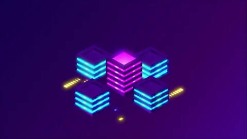 Data And Servers Sending Files Stock Footage 281455781