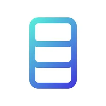 Data and storage management pixel perfect gradient linear ui icon Illustrazione stock