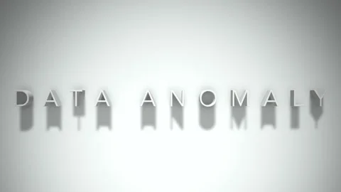 Data anomaly 3D title animation with shadows on a white background Stock Footage 298004670