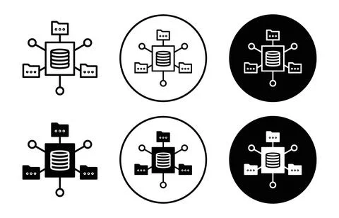 Data architecture icon Stock Illustration