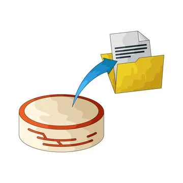 Data Archive illustration 스톡 일러스트