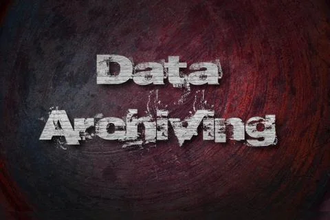 Data archiving, concept sign Illustrazione stock