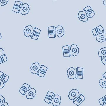 Data archiving database line seamless pattern Stock Illustration