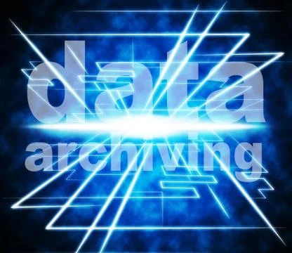 Data archiving representing library paperwork and filling Illustrazione stock