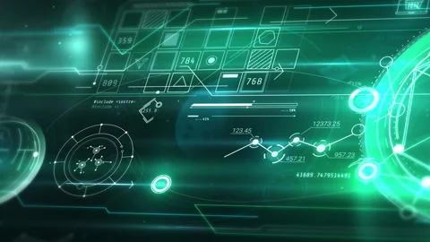 Data array in the virtual NFT space. 스톡 동영상 220977106