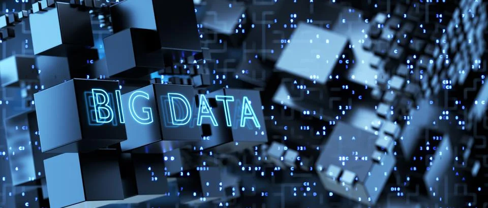 Data array visual concept. Graphic abstract background. Big data visualizatio 스톡 일러스트