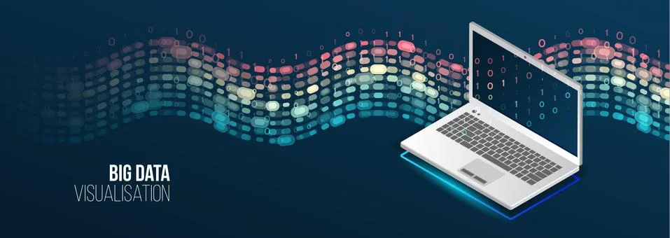 Data array visual concept for website. Big data connection complex. Big data Stock Illustration