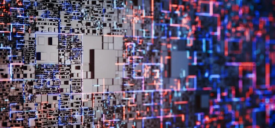 Data background. Artificial Intelligence. Network structure background. Wid.. Stock Illustration