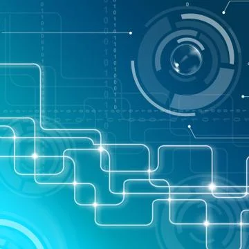 Data background indicates high tech and abstract 스톡 일러스트