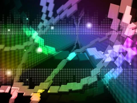 Data Background Means Sending Bytes And WWW Stock Illustration