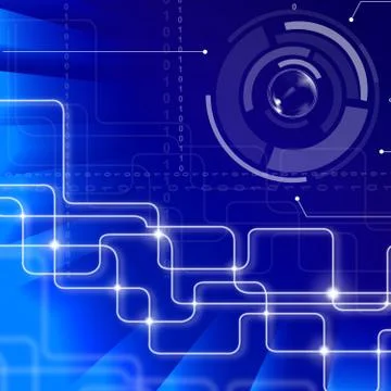 Data background shows high tech and abstract Illustrazione stock