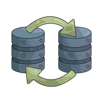 Data Backup illustration 스톡 일러스트