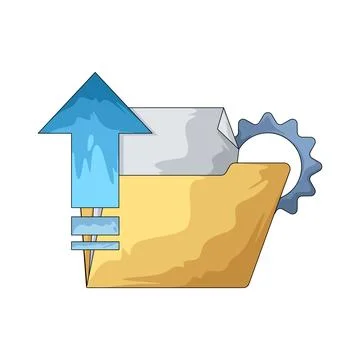 Data Backup illustration Illustrazione stock
