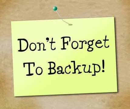Data backup indicating information archives and document Stockillustratie