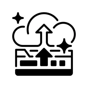 Data Backup Line Icon, Outline Symbol for File Protection, Storage Safety, .. Stock Illustration
