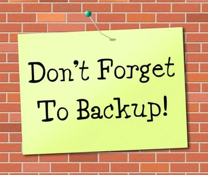 Data backup representing facts computer and document Stock Illustration