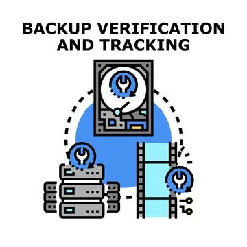 Data backup verification and tracking services イラスト素材