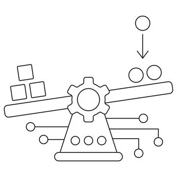 Data Balancing icon Stock Illustration