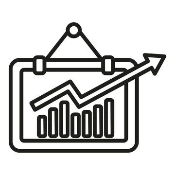 Data banner icon outline vector. Digital business Stock Illustration