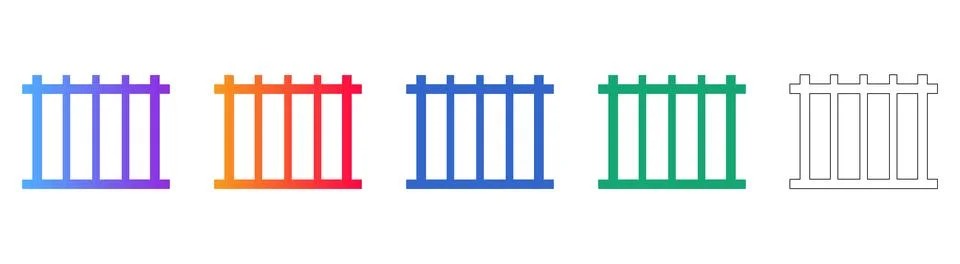 Data Bar Chart Icon Set in Multiple Styles Illustrazione stock