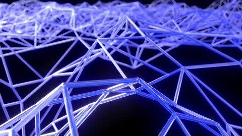 Data base blue grid able to loop endless Stock Footage 309945062