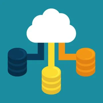 Data base design Illustrazione stock