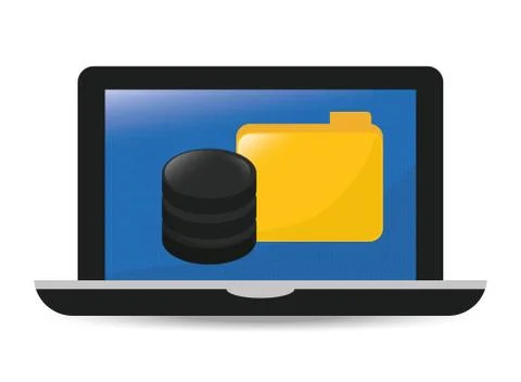 Data base design Stock Illustration