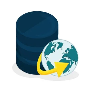Data base design Illustrazione stock