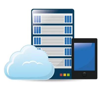 Data base design Illustrazione stock