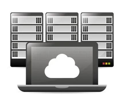 Data base design Illustrazione stock