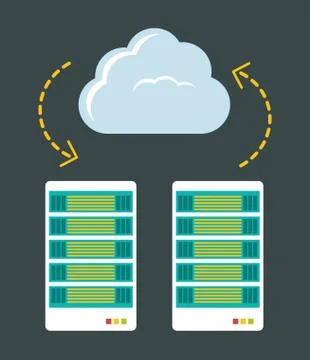 Data base design Illustrazione stock