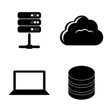 Data base design Stock Illustration