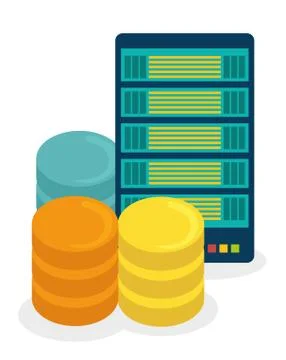 Data base design Illustrazione stock