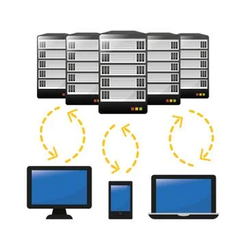 Data base design Illustrazione stock