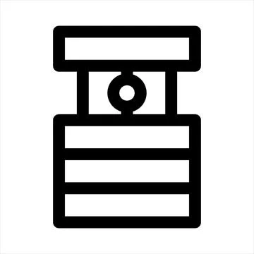 Data base line icon vector illustration isolated on white background 스톡 일러스트