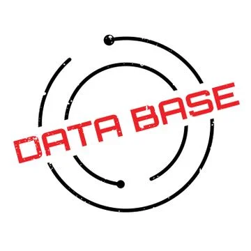 Data Base rubber stamp Illustrazione stock