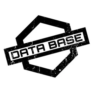 Data Base rubber stamp Illustrazione stock