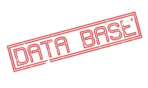 Data Base rubber stamp Illustrazione stock