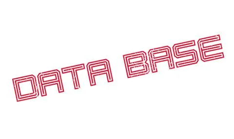 Data Base rubber stamp Illustrazione stock