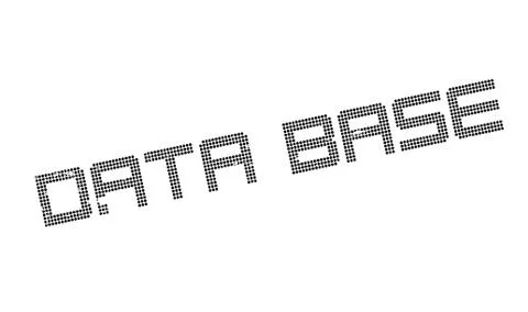 Data Base rubber stamp Illustrazione stock
