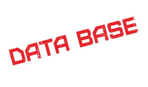 Data Base rubber stamp Illustrazione stock