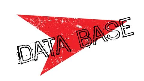 Data Base rubber stamp Illustrazione stock
