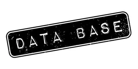 Data Base rubber stamp Illustrazione stock