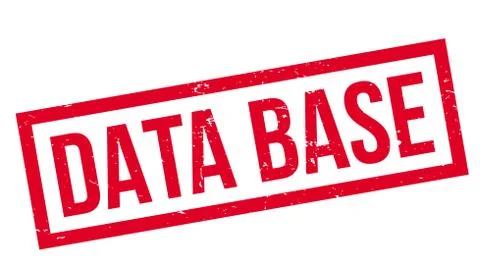 Data Base rubber stamp Stock Illustration