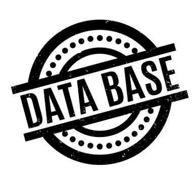 Data Base rubber stamp Illustrazione stock