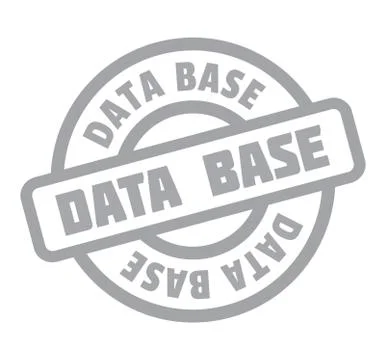 Data Base rubber stamp Illustrazione stock