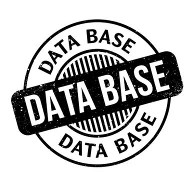 Data Base rubber stamp Stock Illustration
